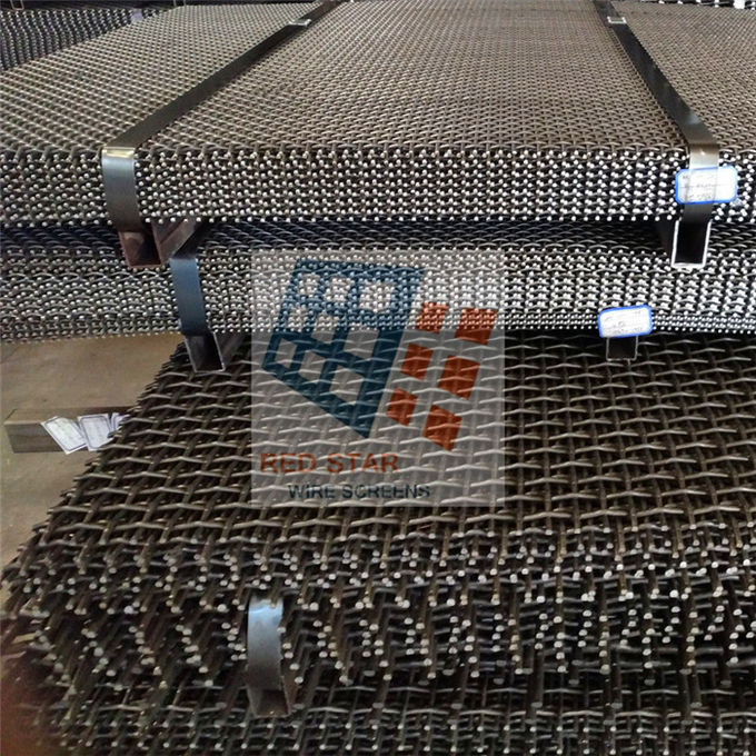 Spring Steel Wire Lock Crimp Screen For Screen Machines In Mineral Quarry 1