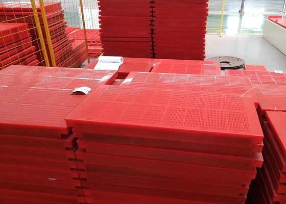 MDI High Wear Resistance to thermonatrite Polyurethane Screen Panel for dewatering and quarry