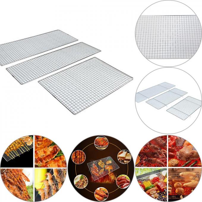 Anyaman 304 L150mm Stainless Steel BBQ Grill Mesh 10
